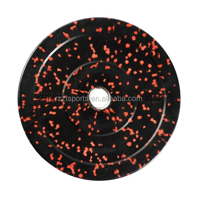 
fitness color fleck hitemp bumper plates 