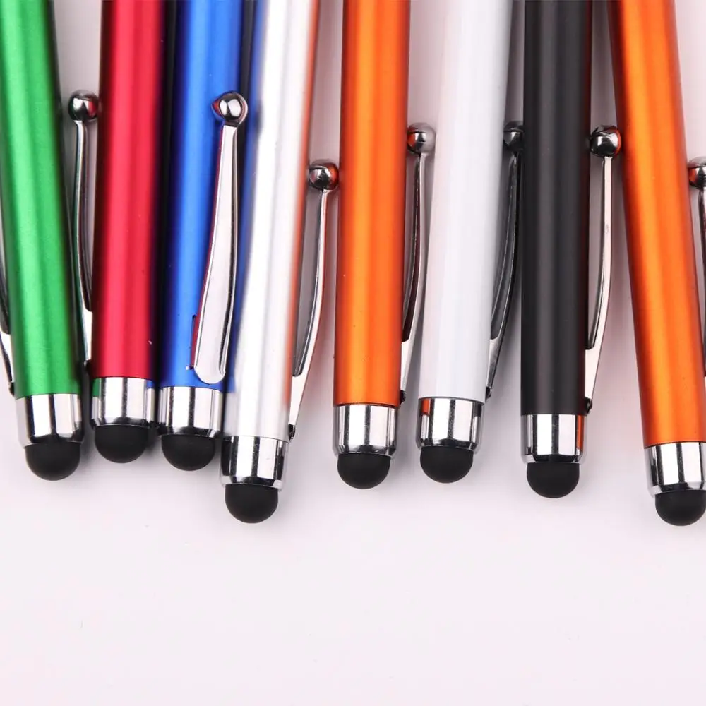 
Customized logo stylus pen 2 in 1 twist pen with stylus capacitive pen stylus 
