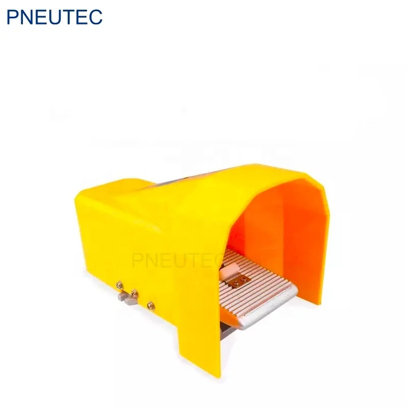 4F210-08G 4F210-08LG 5 port 2 position 1/4 inch BSP aluminum pneumatic foot operated control valve with guard Cover