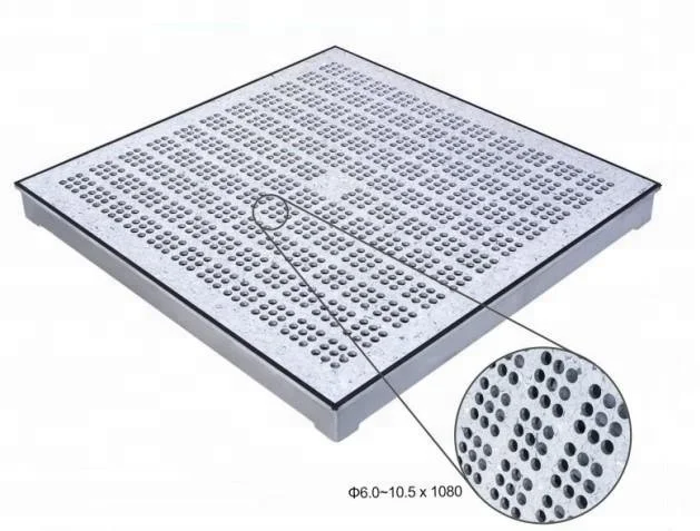 17%~25% aluminum perforated access floor