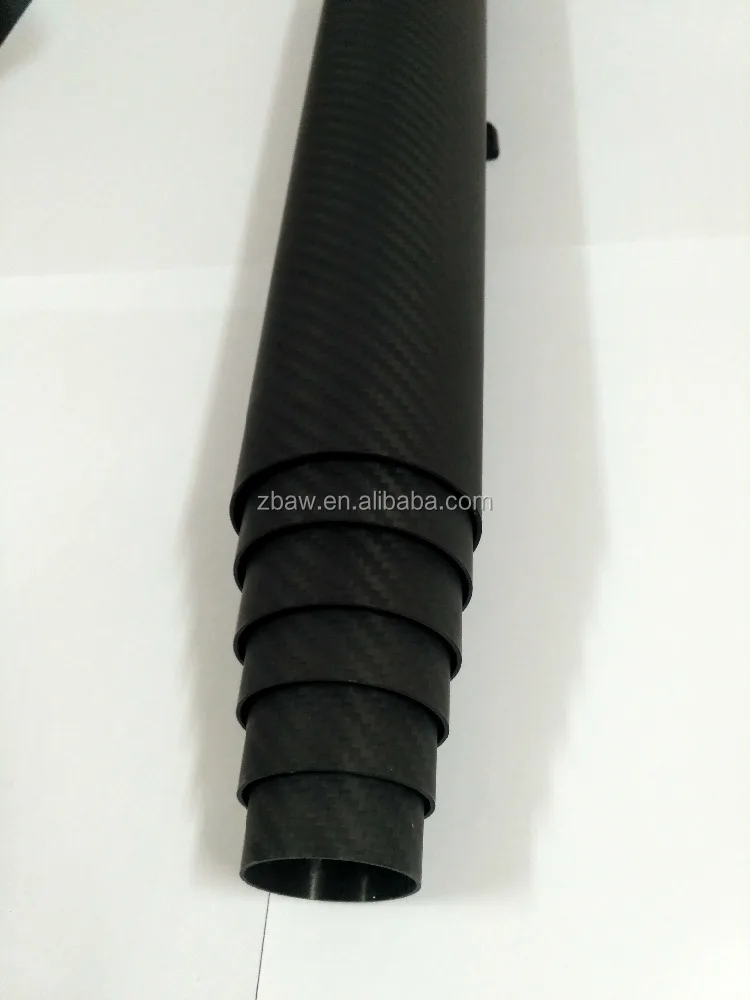 clamps connect and without clamp connect carbon fiber telescopic extension pole