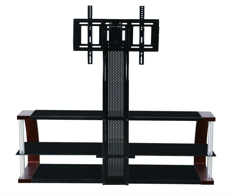 wood outdoor used high end universal plasma lcd tv pole stand/mueble de tv