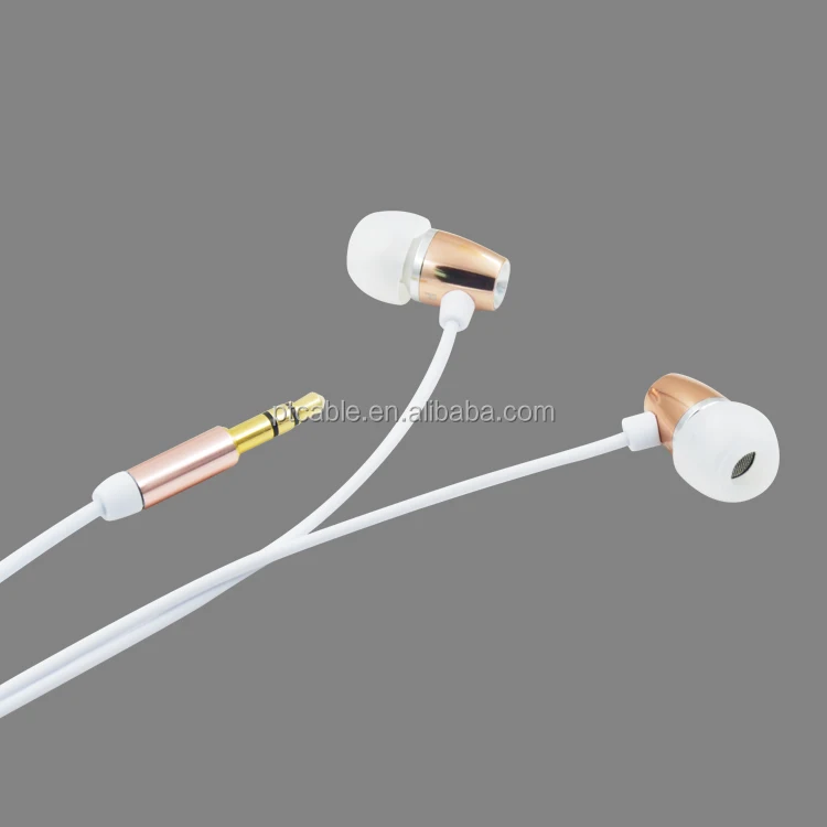 new metal earphone headphones in ear headphones earbuds for iPhone/iPad/MP3/smart phone