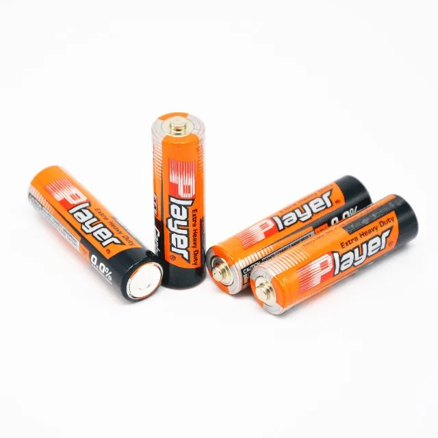 R6P UM-3 2Pcs/Shrink Pack 1.5V Dry Cell Heavy Duty Cheap Carbon Zinc AA Battery Pack