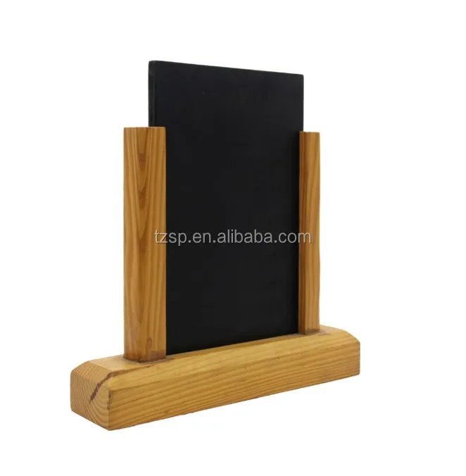Menu Sign wooden table Display Stand Mdf Wooden Base Holder On Sale