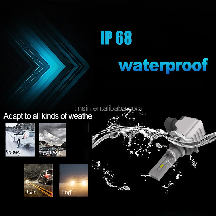 Tiansheng newest design S8 motorcycle led light H4 H7 H11 9005 9006 9012 led h11 headlight