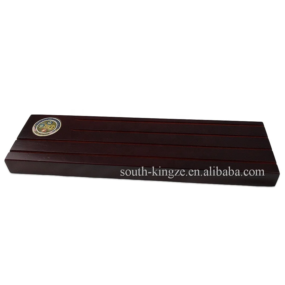 
4 Rolls Solid Red Wood Challenge Coin Display Case With Hole Digging Can Put 40*3mm Coin In Stock 
