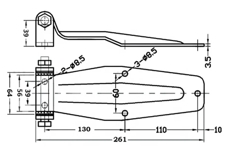 professional vietnam odm trailer container door steel friction truck hinge types