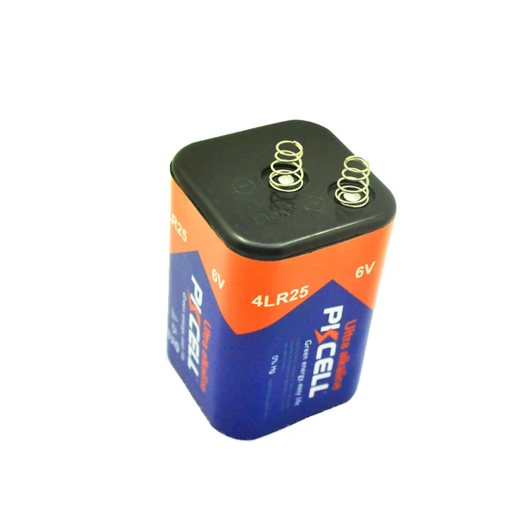 Super alkaline battery 4LR25 6.0V  lantern Battery  with spring fit