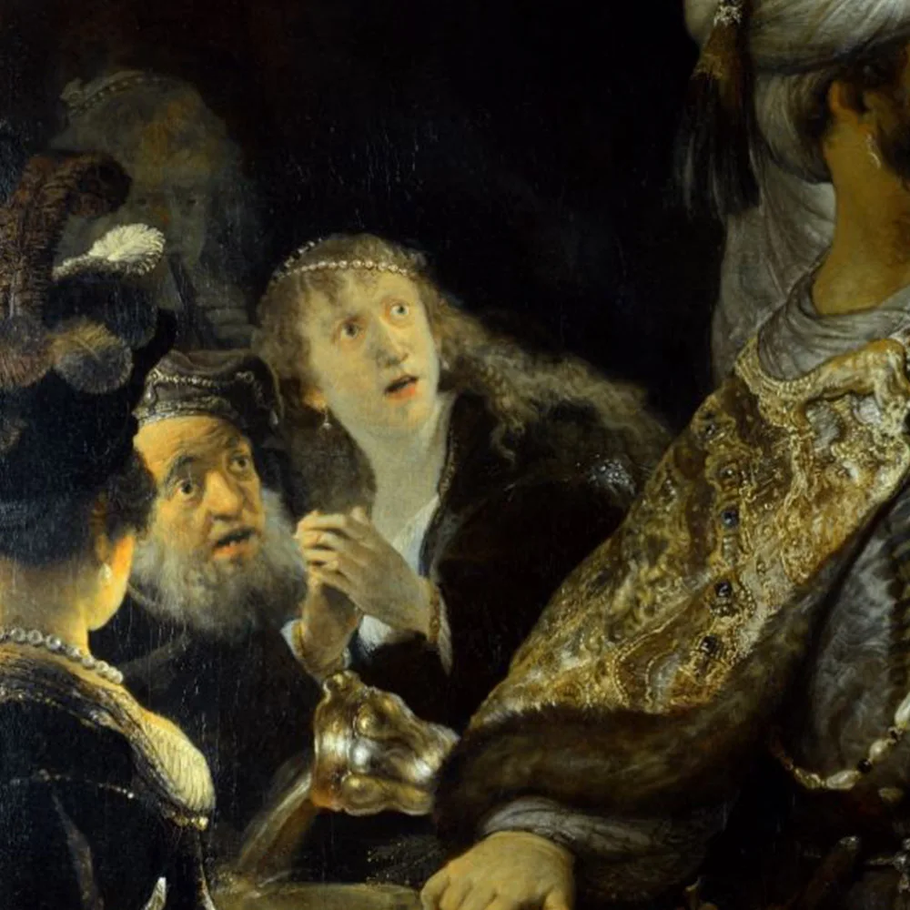 Classical Famous Reproduction Belshazzar Feast Rembrandt Harmenszoon Van Rijn Oil Painting