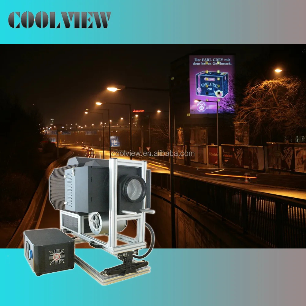 outdoor logo gobo building advertising 15000 lumens projector for powerful image projection
