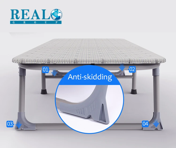 Modern wooden folding bed single antique iron folding bed