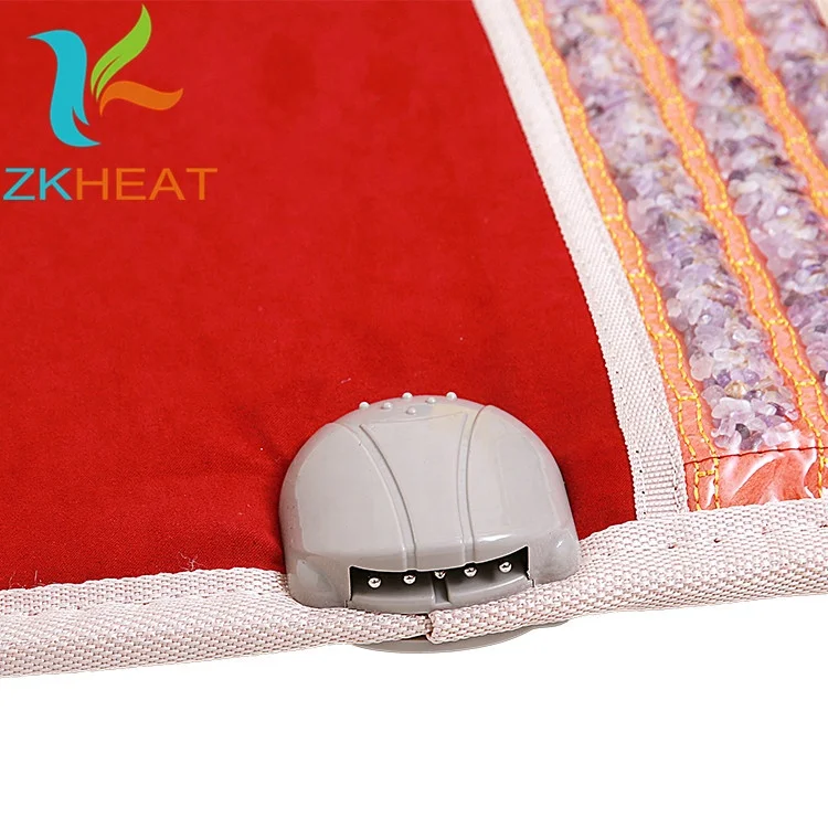 Pain relief amethyst crystal mat bio far infrared heating mattress