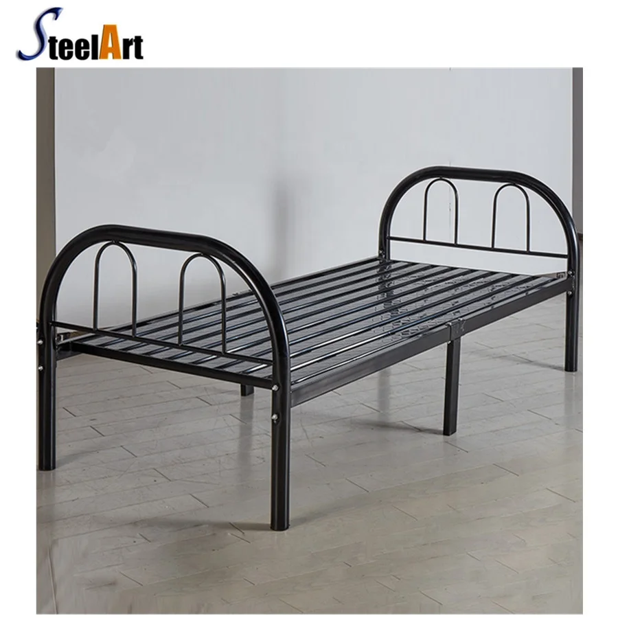 Dubai market hot selling labor project use metal single bed