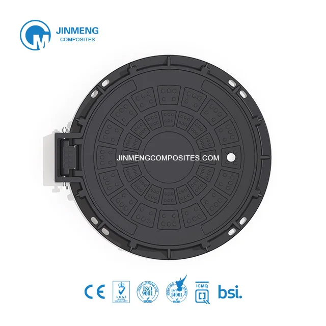 Corrosion Resistence Composite Manhhole Cover / EN124 EN124 Manhole Cover with Hinge & Lock