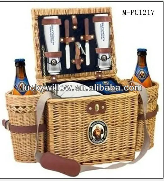 wicker picnic basket camping accessories  willow picnic basket gift box hamper baskets wholesale