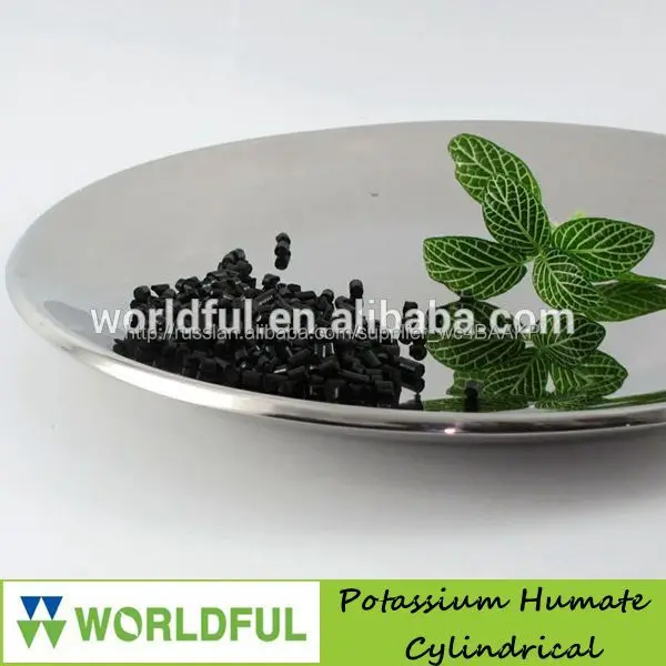 Колонный гумат калия, Горячая распродажа и высокое качество гумат калия из леонардит, Органических удобрений гумат калия цилиндр