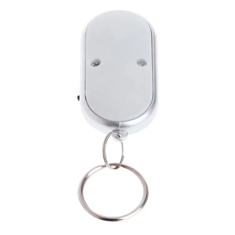 Sound Whistle Control White LED Key Finder Locator Find Lost Keychain Keys Chain
