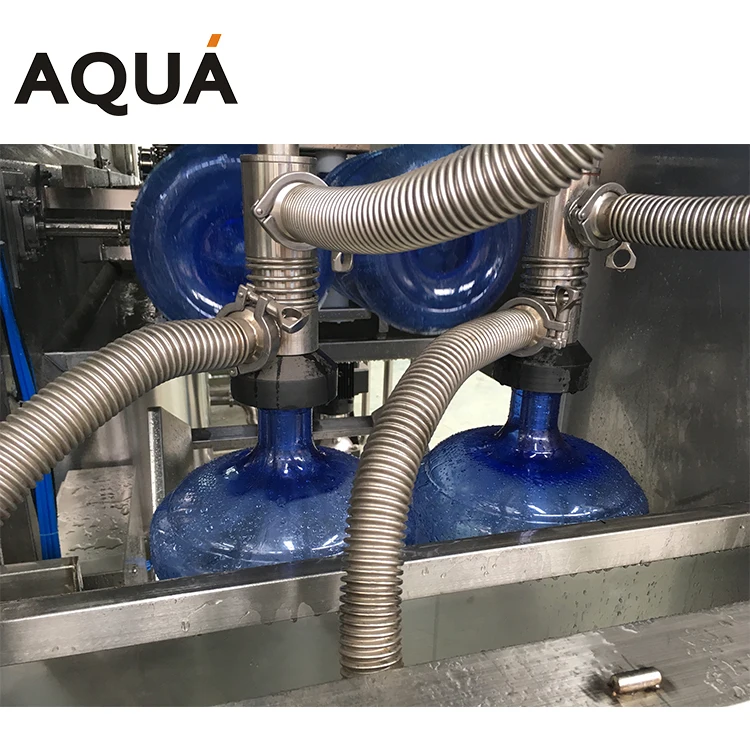 Aqua Machinery 100Bph 5 Gallon Manual Bottle Washing Filling Capping Machine