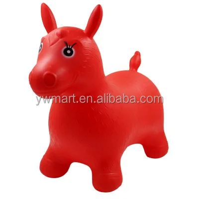 New style cheap jumping children riding inflatable bouncing horse toy