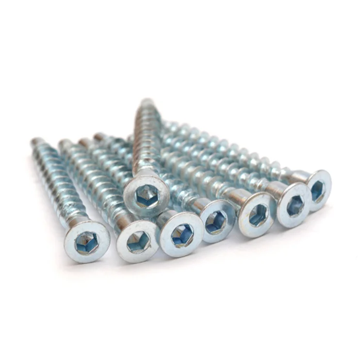 Flat Head Hex Socket Confirmat Screw for Furniture