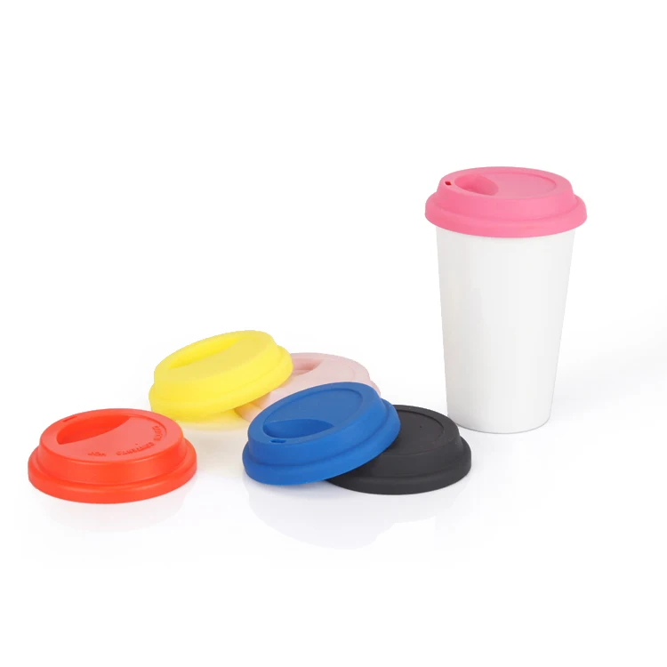 Manufacturer hot sale universal silicone seal mug coffee cup lid for glass plastic ceramic cup