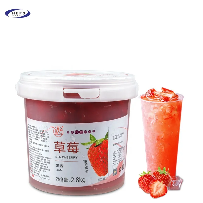 
3kg sweet strawberry jam pineapple sauce smoothie shaved ice dessert ingredients 