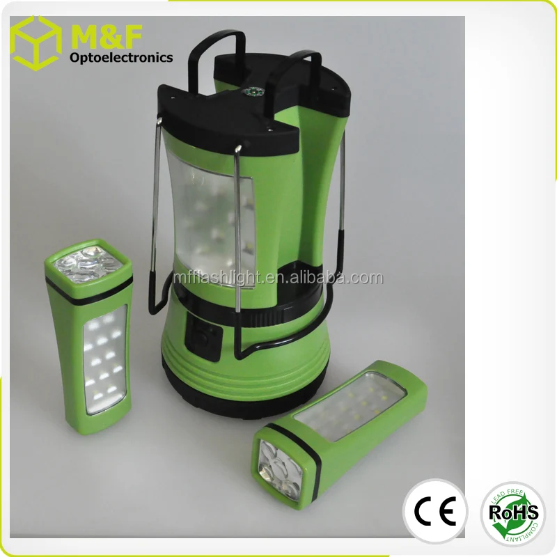 LED Rechargeable Camping Lantern With Detachable Torch For Outdoor