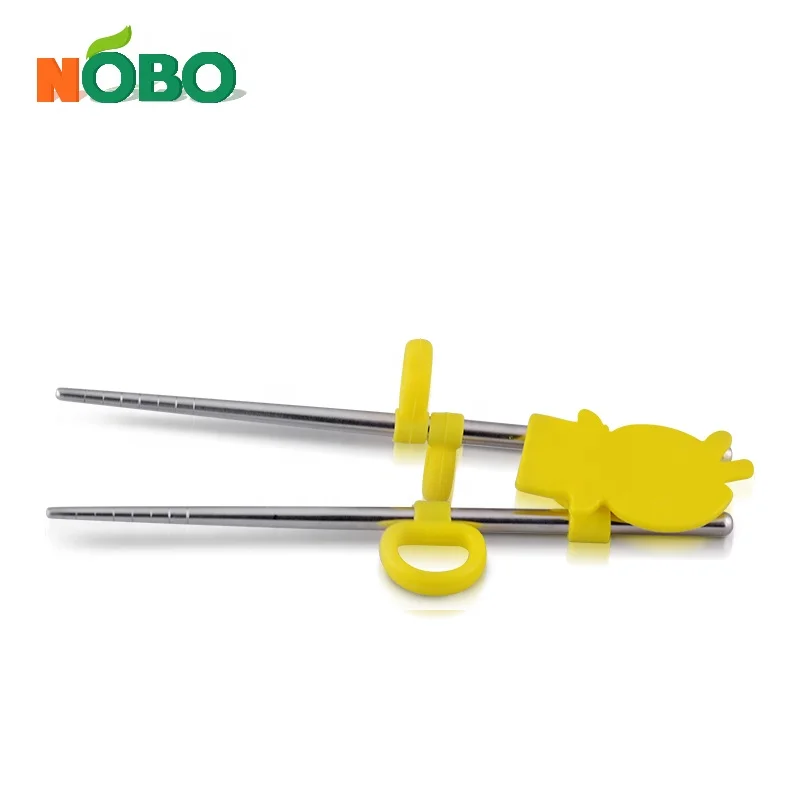 Safe Comfortable Stainless steel Kid Trainer Chopstick