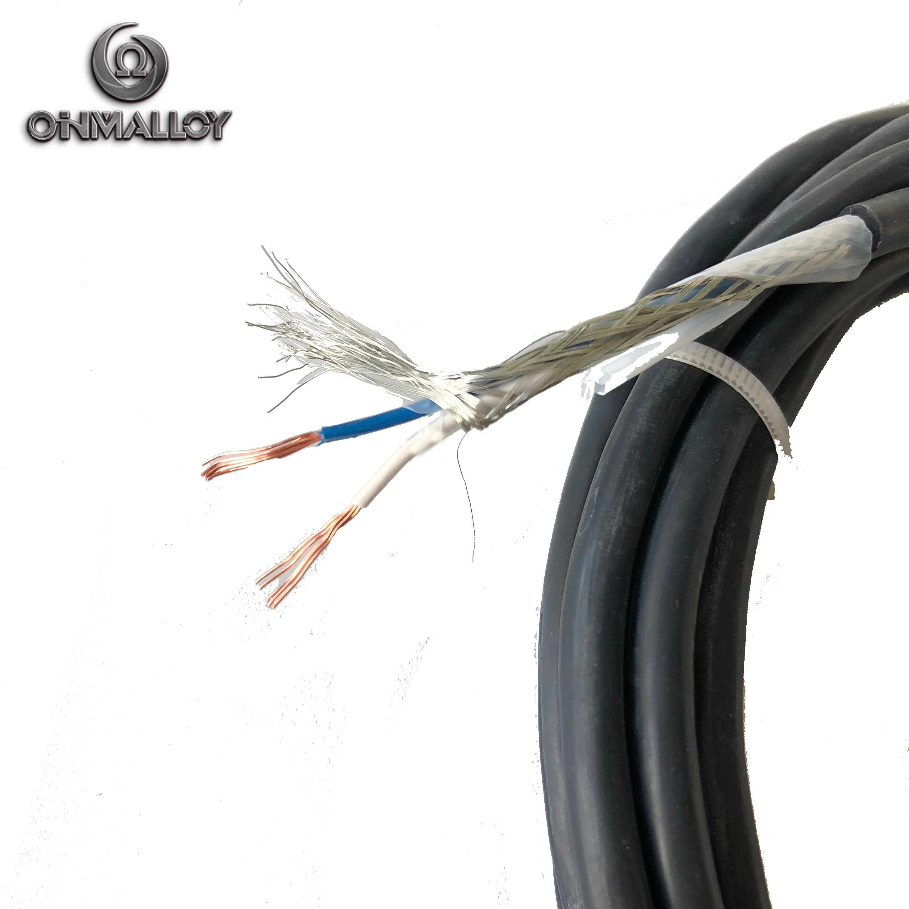 RTD PT100 Cable With Fluorosilicone Rubber Insulation oil-proof Jacket SS304 Sheath