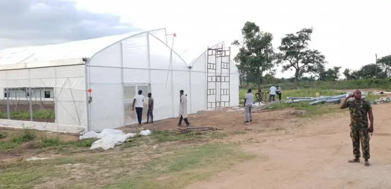 Sawtooth Roof Vent Greenhouse Reinforced Plastic Greenhouse for Nursery