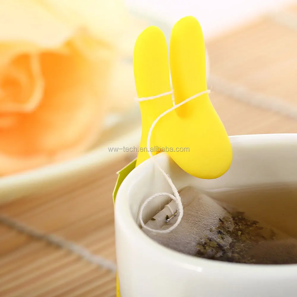 Cute Bubby Rabbit Silicone Tea Bag Holder