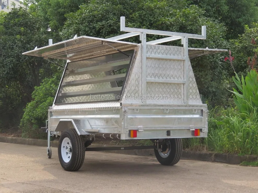 worker builders tools aluminum tradesman  trailer