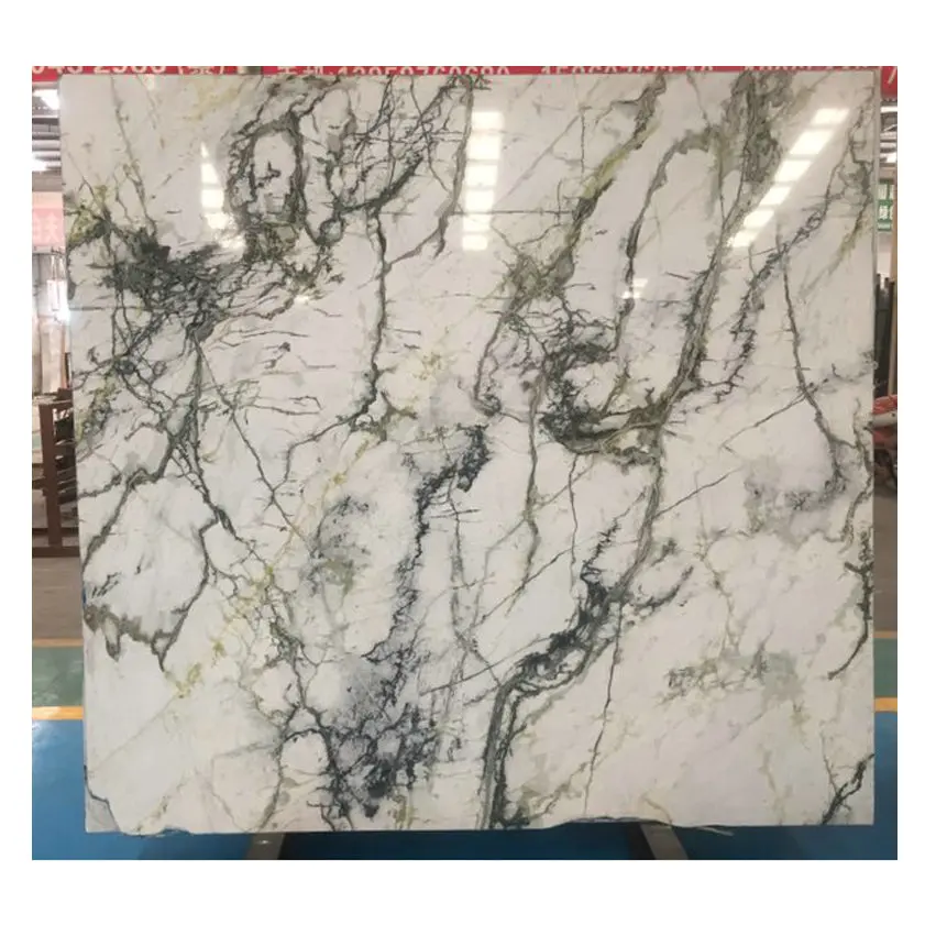 Orchid Jade White Marble slab with white grey veins,Ice white jade marble slabs,calacatta jade white marble stone for tile