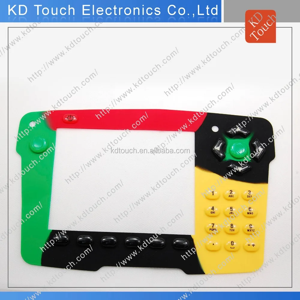 Silicone rubber with different color push buttons