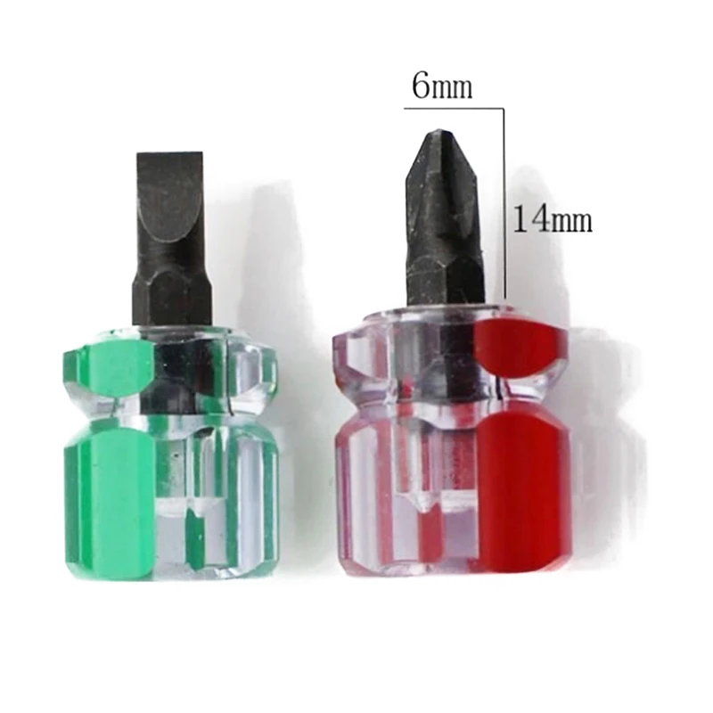 6x14mm Phillips and Slotted Screwdriver Bits Single Side Mini Screwdriver Tools  Anti Slip Hand Tools Disassemble Tools