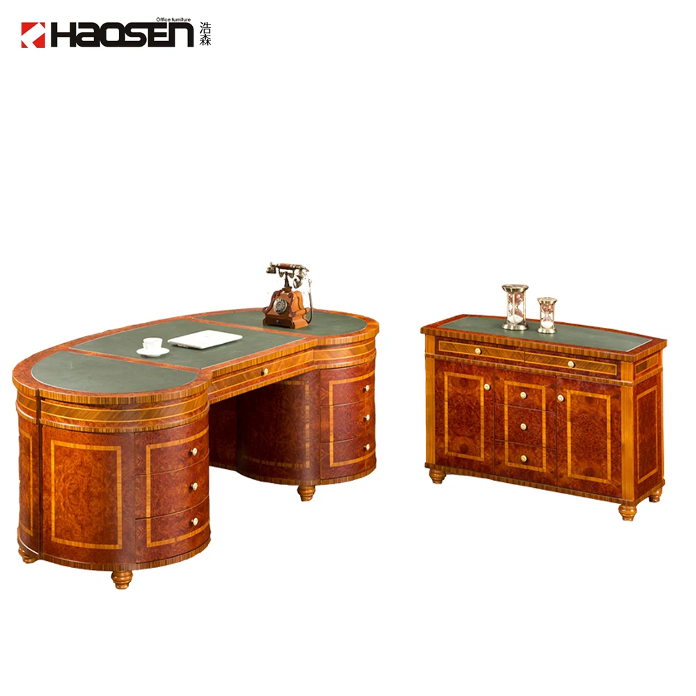 Haosen Rafflo 0809# High grade Executive table Solid wood luxury Manufacturer office furniture