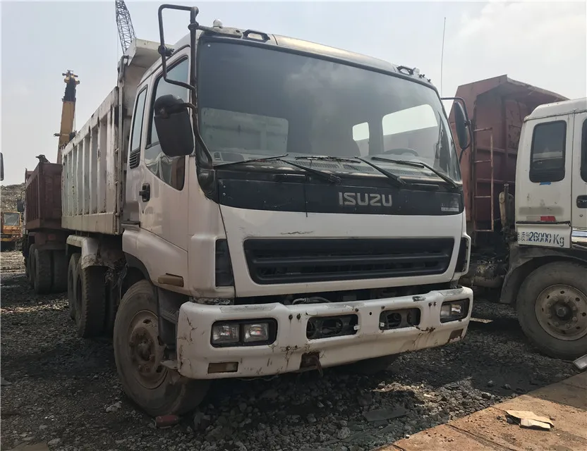 used dump truck isuzu forward 10 wheels 6x4 / 30 ton / 40 ton  ,isuze tipper truck with good isuzu engine for sale