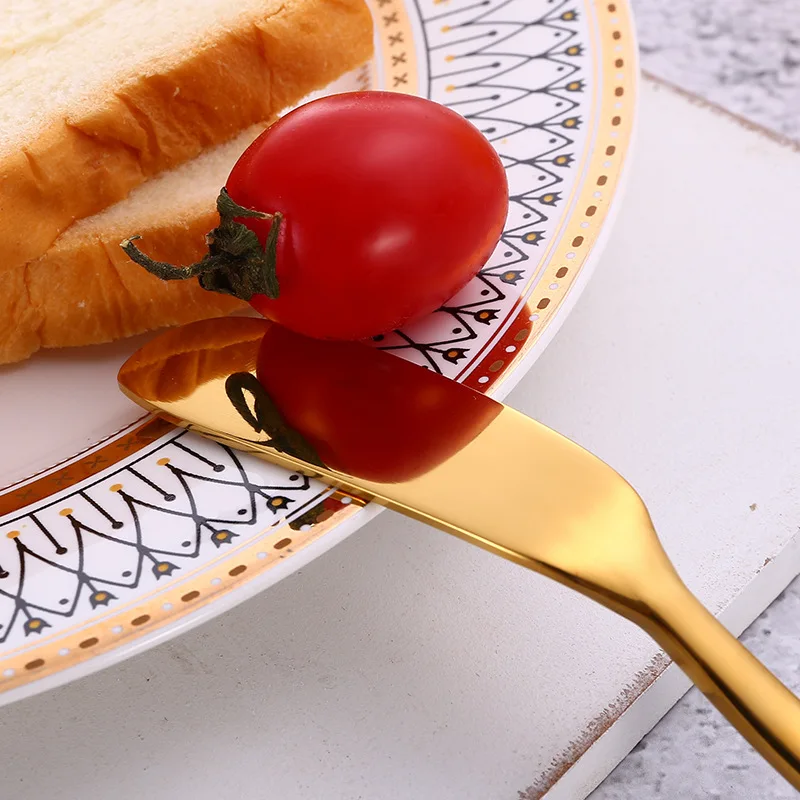 
Wholesale Hot selling in Amazon Cheese Dessert Jam Stainless steel Small Butter Knife 