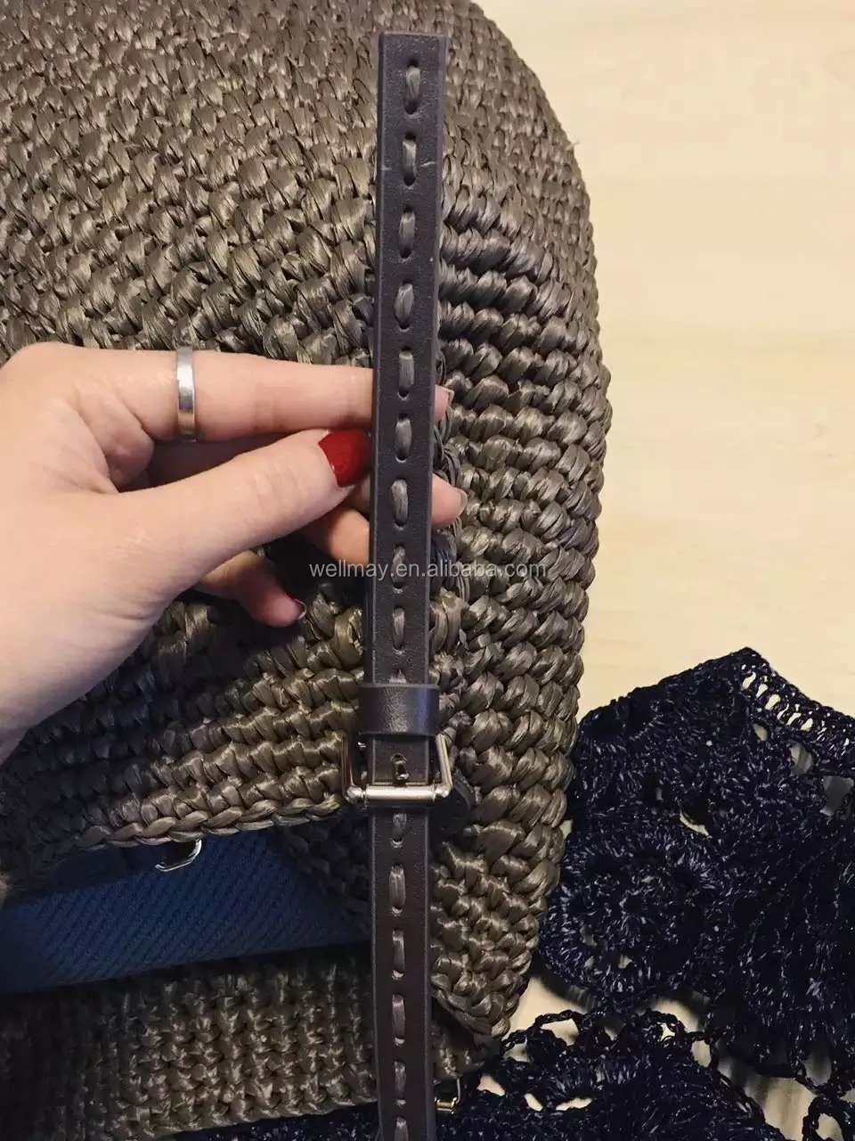 
Rayon raffia bag / Large raffia tote bag 100%hand made 