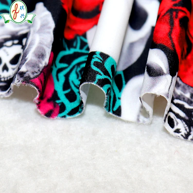 polyester 88% elastan 12% hot rose print underwear panties fabric