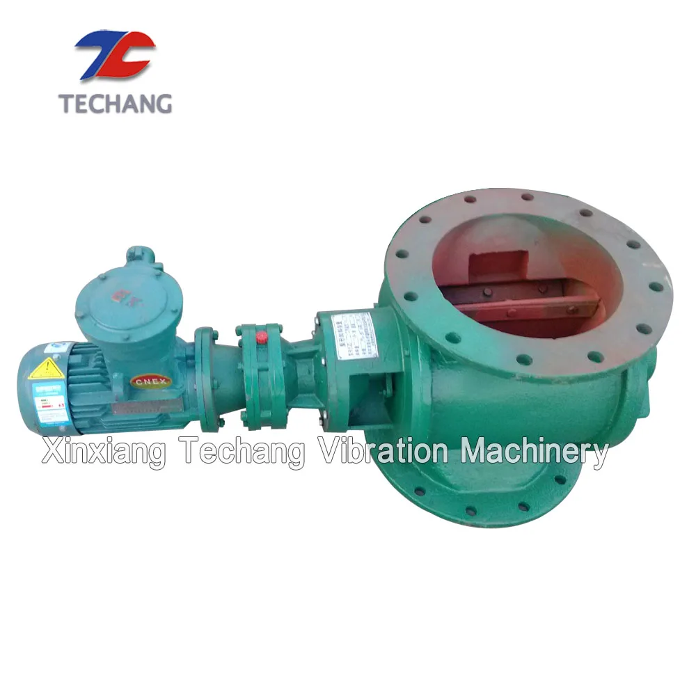Dust rotary feeder rotary valve discharge airlock
