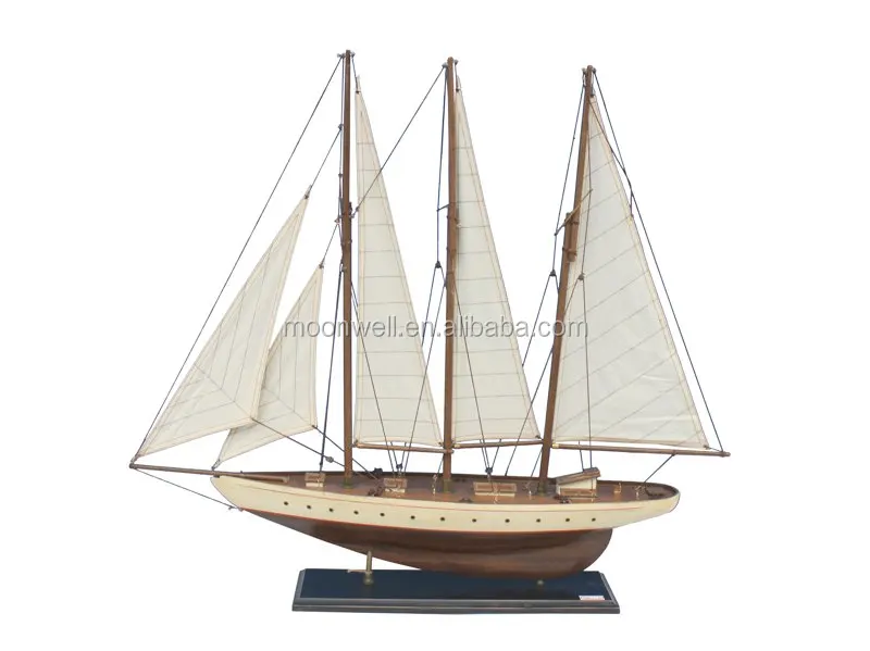 35' Custom Wooden Nautical Promotional gift tallship sailing boat model decorative sailboat