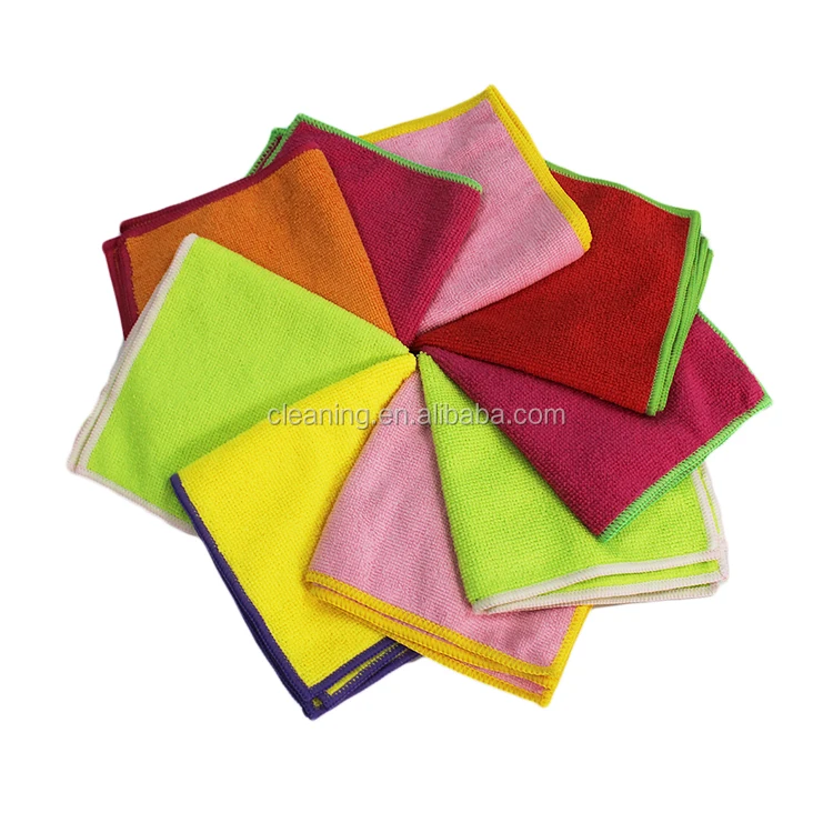Good quality super household kitchen cleaning polyester micro fiber cloth roll