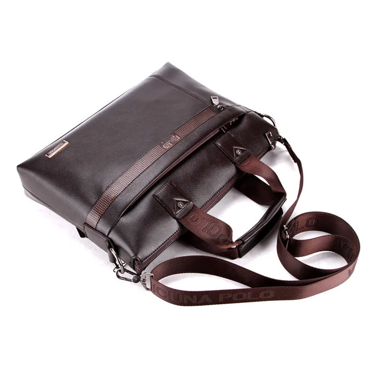  Мужская сумка-мессенджер из искусственной кожи с отделением для ноутбука