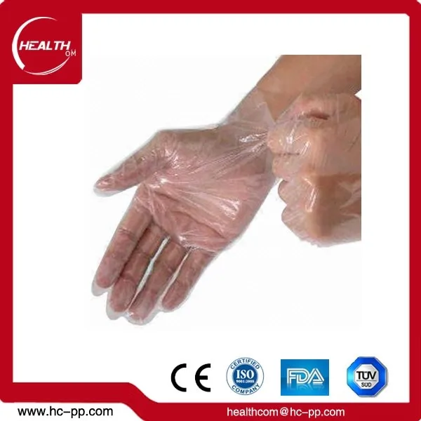 Одноразовые Защитные Прозрачные Перчатки PE для Пищевой Передачи
