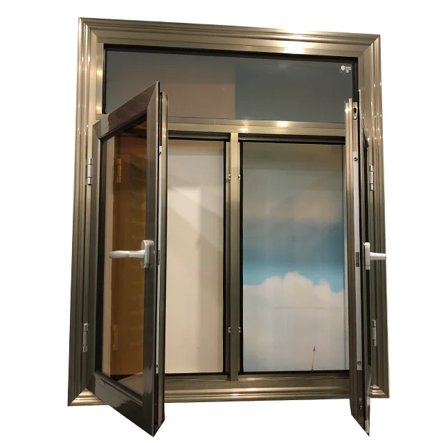 8mm double tempered glass aluminium windows and doors aluminium works size customized aluminium windows price  in pakistan