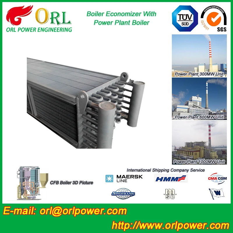 Нефтяная промышленность тепловой нефтяной котел экономайзера ASTM