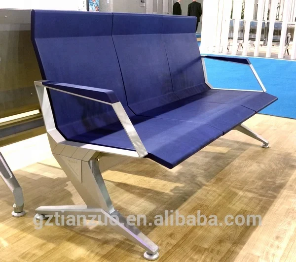 
Heavy Duty 3-Seater Public Area Polyurethane PU Foam Bench for Airport 