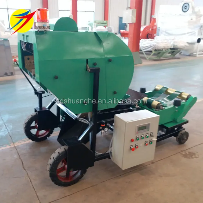 Silage baling machine, corn silage making machine with diesel engine